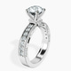 Platinum Regalia Milgrain Lab Diamond Ring standing product image one