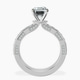 Platinum Regalia Milgrain Lab Diamond Ring side right image one
