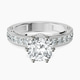 Platinum Regalia Milgrain Lab Diamond Ring front image
