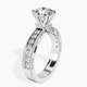 Platinum Regalia Milgrain Lab Diamond Ring standing product image one