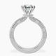 Platinum Regalia Milgrain Lab Diamond Ring side right image one
