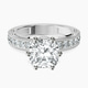 Platinum Regalia Milgrain Lab Diamond Ring front image