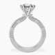 Platinum Regalia Milgrain Lab Diamond Ring side right image one