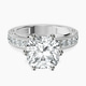 Platinum Regalia Milgrain Lab Diamond Ring front image