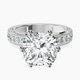 Platinum Regalia Milgrain Lab Diamond Ring front image