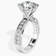 Platinum Regalia Milgrain Lab Diamond Ring standing product image one