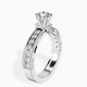 Platinum Regalia Milgrain Lab Diamond Ring standing product image one
