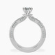 Platinum Regalia Milgrain Lab Diamond Ring side right image one