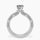 14kt White Gold Regalia Milgrain Lab Diamond Ring side right image one