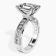 Platinum Regalia Milgrain Lab Diamond Ring standing product image one
