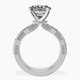 Platinum Regalia Milgrain Lab Diamond Ring side right image one