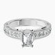 Platinum Regalia Milgrain Lab Diamond Ring front image