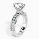 Platinum Regalia Milgrain Lab Diamond Ring standing product image one