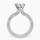 Platinum Regalia Milgrain Lab Diamond Ring side right image one