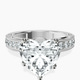 Platinum Regalia Milgrain Lab Diamond Ring front image