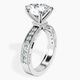 Platinum Regalia Milgrain Lab Diamond Ring standing product image one