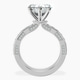 Platinum Regalia Milgrain Lab Diamond Ring side right image one