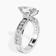 Platinum Regalia Milgrain Lab Diamond Ring standing product image one