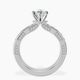 Platinum Regalia Milgrain Lab Diamond Ring side right image one