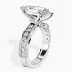 Platinum Regalia Milgrain Lab Diamond Ring standing product image one