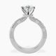 Platinum Regalia Milgrain Lab Diamond Ring side right image one