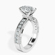 Platinum Regalia Milgrain Lab Diamond Ring standing product image one