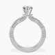 Platinum Regalia Milgrain Lab Diamond Ring side right image one