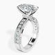 18kt White Gold Regalia Milgrain Lab Diamond Ring standing product image one
