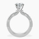 18kt White Gold Regalia Milgrain Lab Diamond Ring side right image one