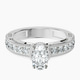 Platinum Regalia Milgrain Lab Diamond Ring front image