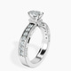 Platinum Regalia Milgrain Lab Diamond Ring standing product image one