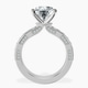 Platinum Regalia Milgrain Lab Diamond Ring side right image one