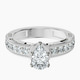 10kt White Gold Regalia Milgrain Lab Diamond Ring front image