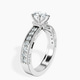 10kt White Gold Regalia Milgrain Lab Diamond Ring standing product image one