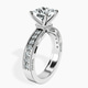 Platinum Regalia Milgrain Lab Diamond Ring standing product image one