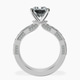 Platinum Regalia Milgrain Lab Diamond Ring side right image one