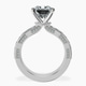 Platinum Regalia Milgrain Lab Diamond Ring side right image one