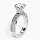 Platinum Regalia Milgrain Lab Diamond Ring standing product image one
