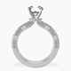 Platinum Regalia Milgrain Lab Diamond Ring side right image one