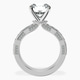 Platinum Regalia Milgrain Lab Diamond Ring side right image one