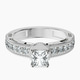18kt White Gold Regalia Milgrain Lab Diamond Ring front image