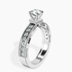 18kt White Gold Regalia Milgrain Lab Diamond Ring standing product image one