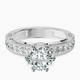 Platinum Regalia Milgrain Lab Diamond Ring front image