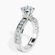Platinum Regalia Milgrain Lab Diamond Ring standing product image one