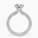 Platinum Regalia Milgrain Lab Diamond Ring side right image one