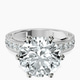 Platinum Regalia Milgrain Lab Diamond Ring front image