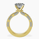 14kt Yellow Gold Regalia Milgrain Lab Diamond Ring side right image one