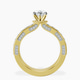 14kt Yellow Gold Regalia Milgrain Lab Diamond Ring side right image one
