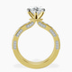 18kt Yellow Gold Regalia Milgrain Lab Diamond Ring side right image one