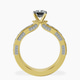 18kt Yellow Gold Regalia Milgrain Lab Diamond Ring side right image one
